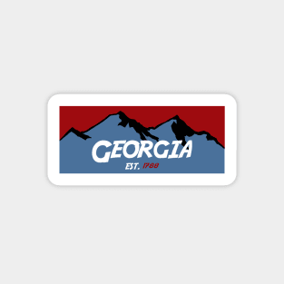 Georgia Mountains Sticker